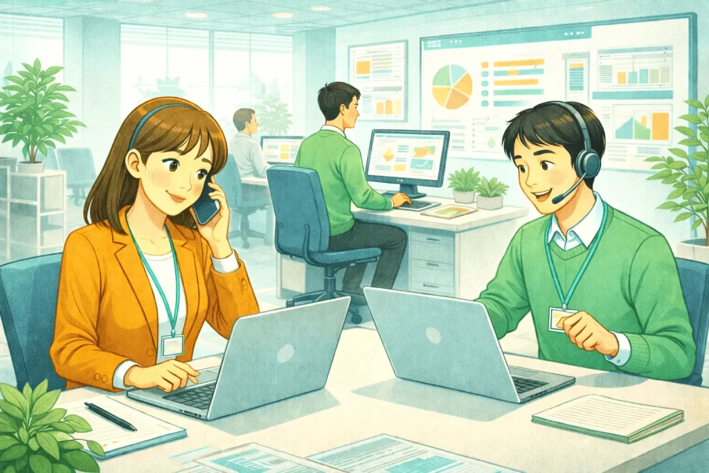 セカツクインサイドセールス代行イメージイラスト