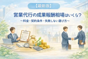 営業代行 成果報酬 相場のサムネイル