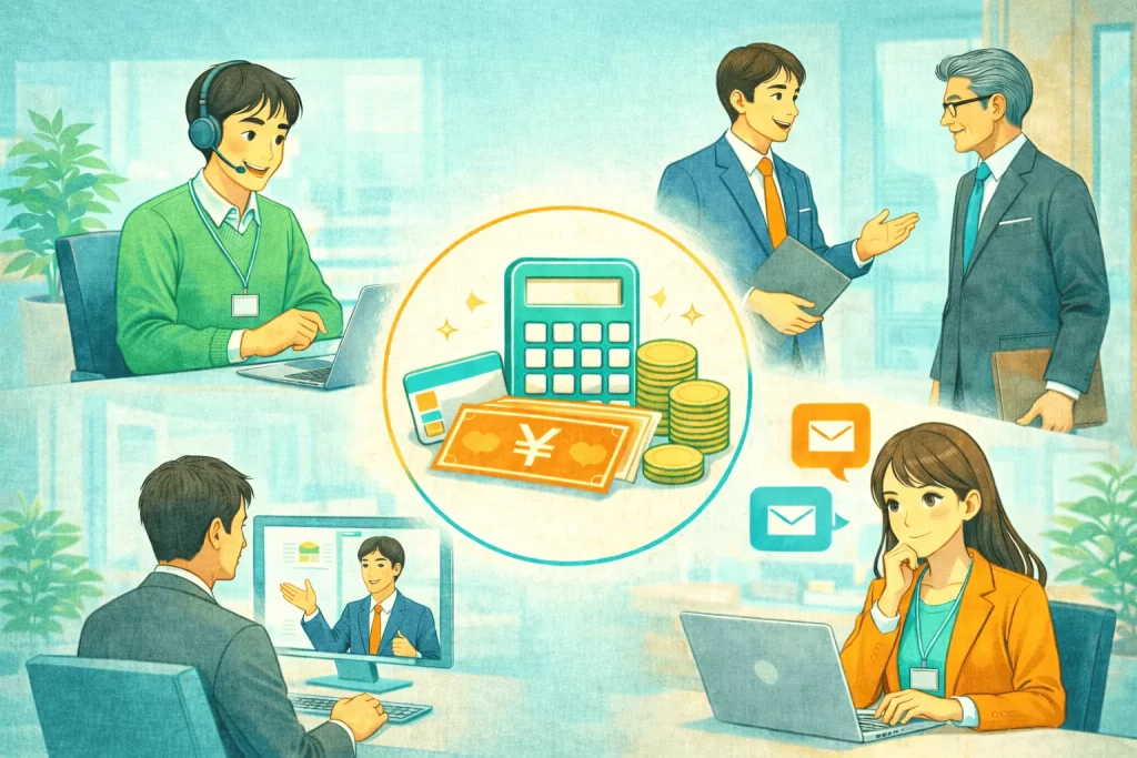 営業代行 成果報酬 相場の料金イメージ