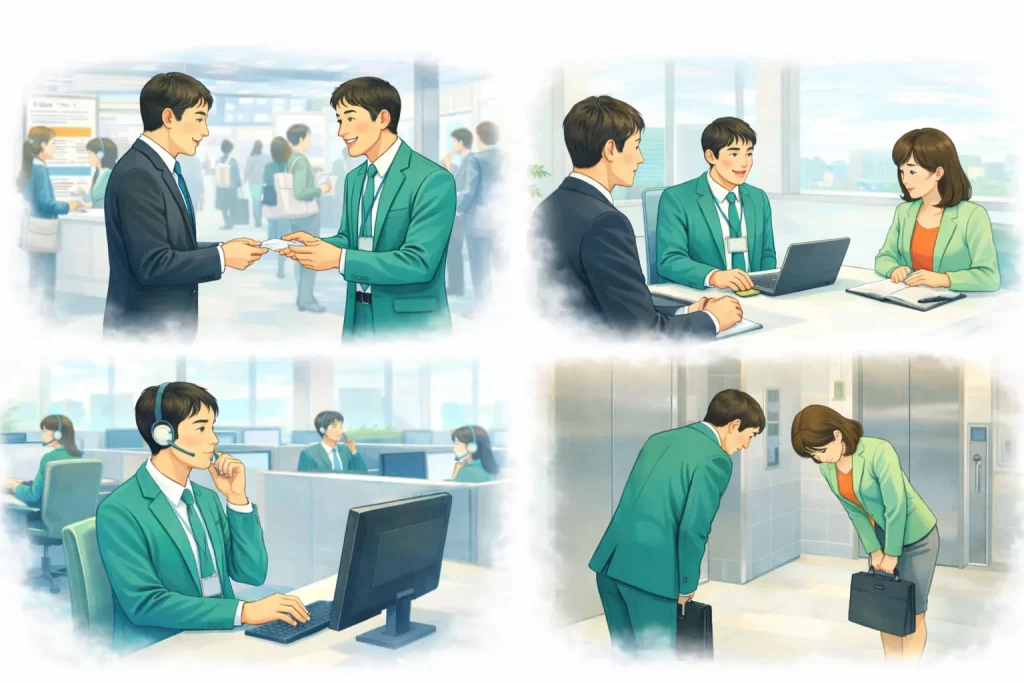 営業代行会社が請け負う営業業務の例