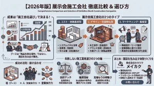 展示会施工会社比較のアイキャッチ